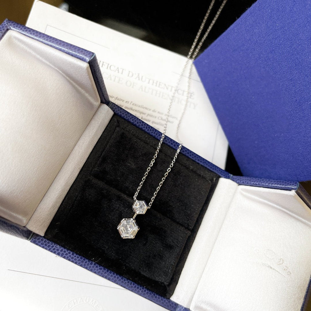 Chaumet Josephine Silver Cubic Zirconia Necklace - Style 2