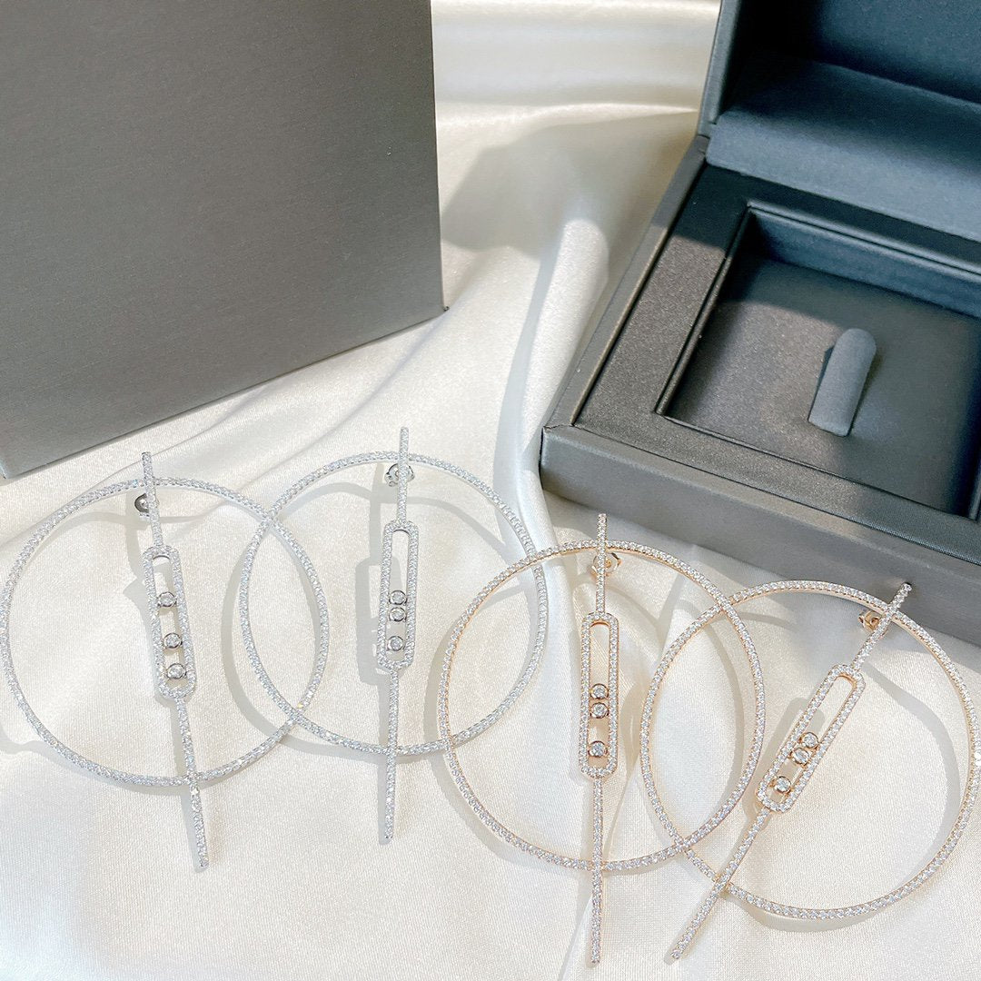 Messika Move Uno Earrings Cubic Zirconia