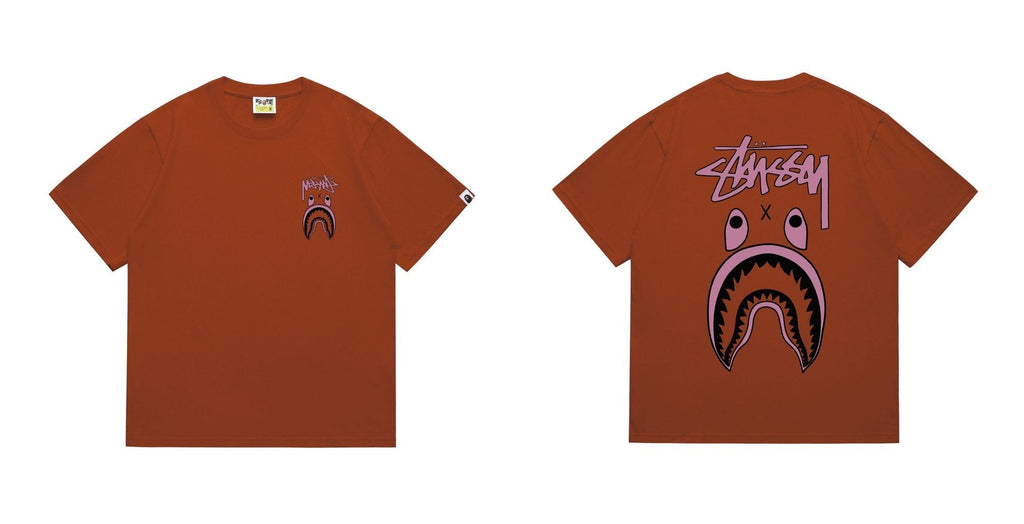 BAPE Contrast Shark Wordmark Graphic T-Shirt — hero