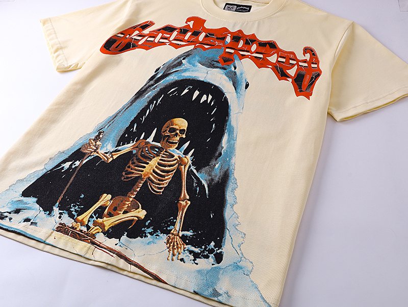 Godspeed Shark Skeleton Graphic T-Shirt — front