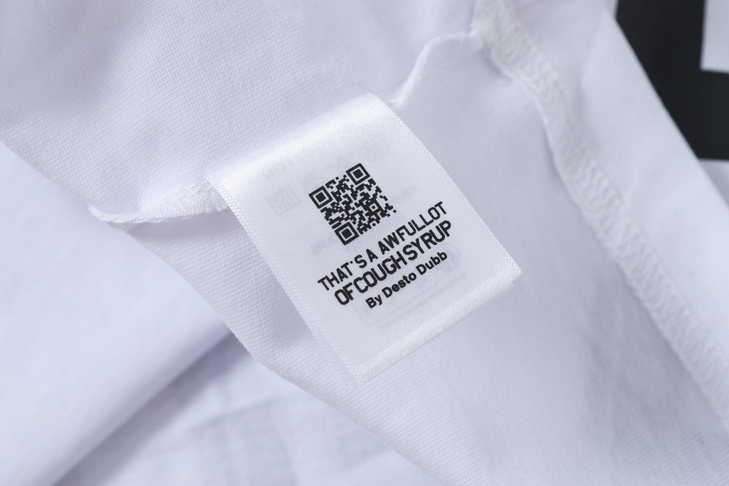 THAT'S A AWFUL LOT OF COUGH SYRUP Leaf Graphic Short-Sleeve T-Shirt — neck_label