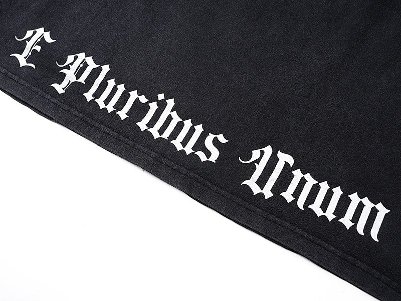 Godspeed Washed Black Car & Eye Sun Graphic T-Shirt — detail