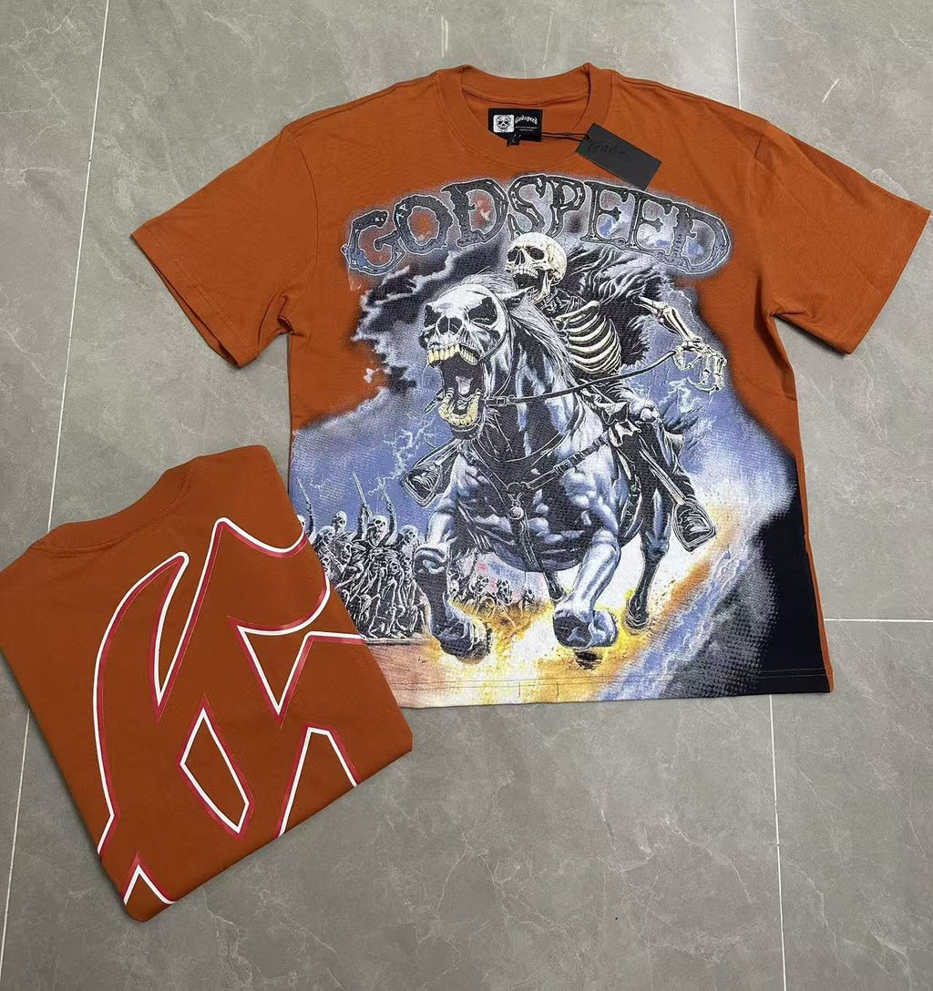 Godspeed Skeleton Rider Graphic T-Shirt — context