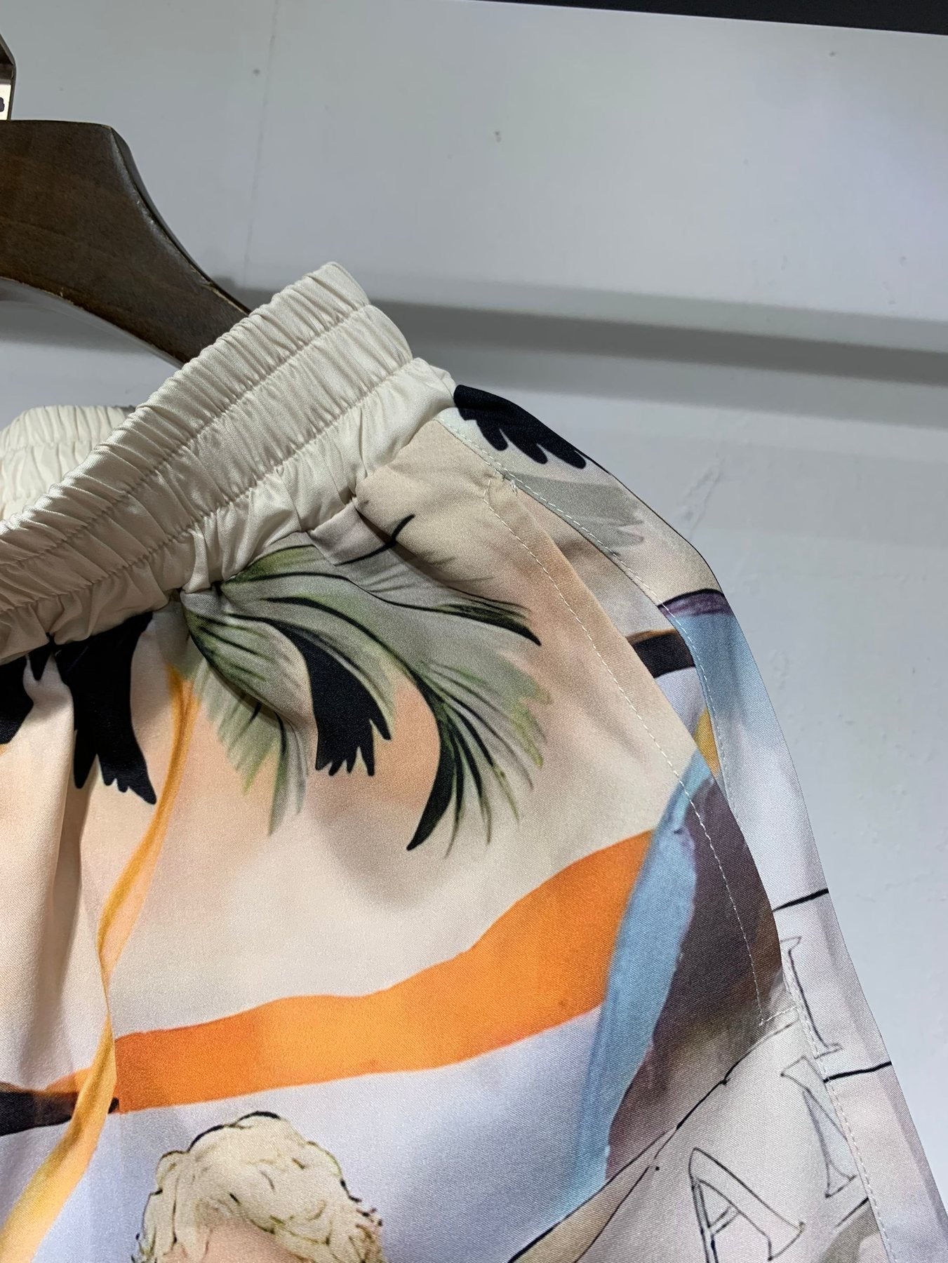 AMIRI Tropical Cherub Graphic Short-Sleeve Set — detail
