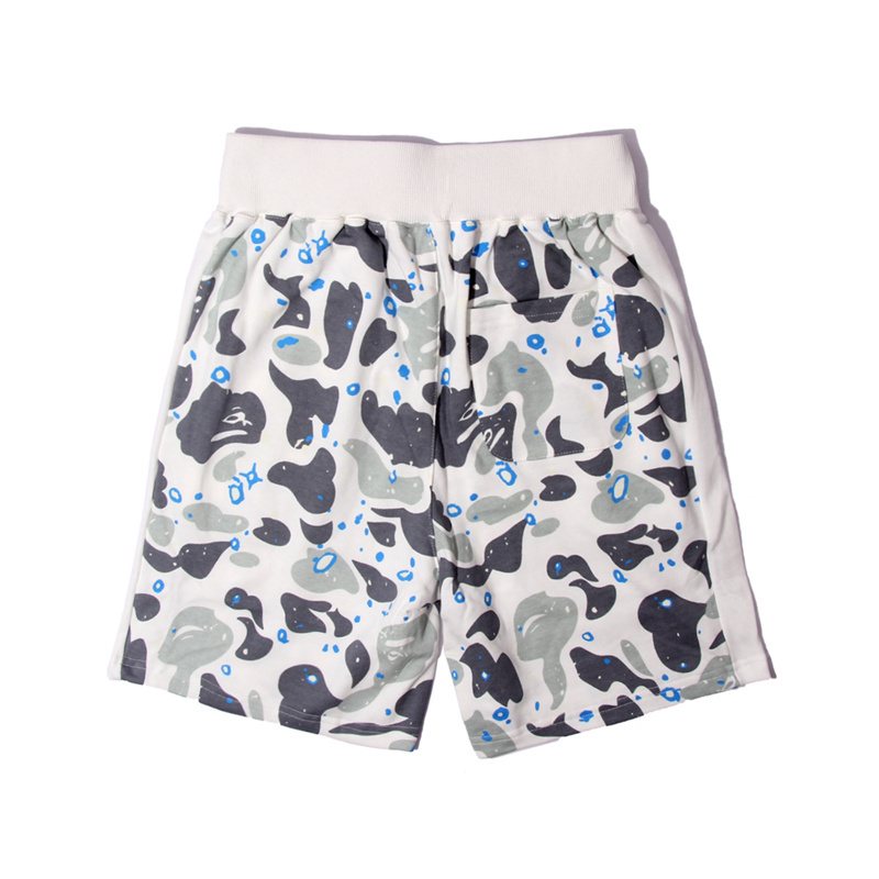 BAPE Shark Camo Graphic Shorts — back