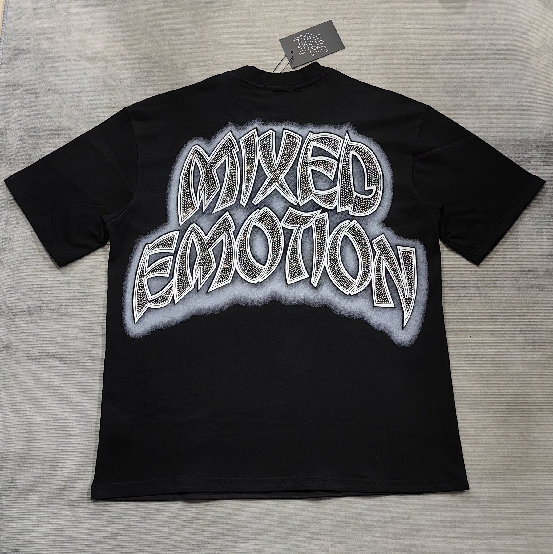 MIXED EMOTION Cherub Rhinestone Graphic T-Shirt — hang_tag
