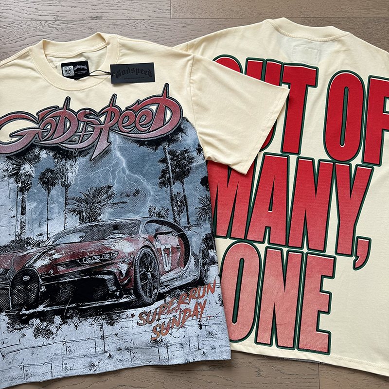 Godspeed Car Graphic Short-Sleeve T-Shirt — front