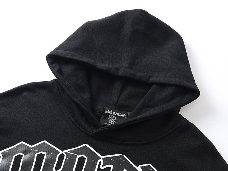 MIXED EMOTION Blind Angel Graphic Hoodie — detail
