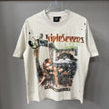 TRIPLE SEVENS Cream Front & Back Graphic T-Shirt — hero