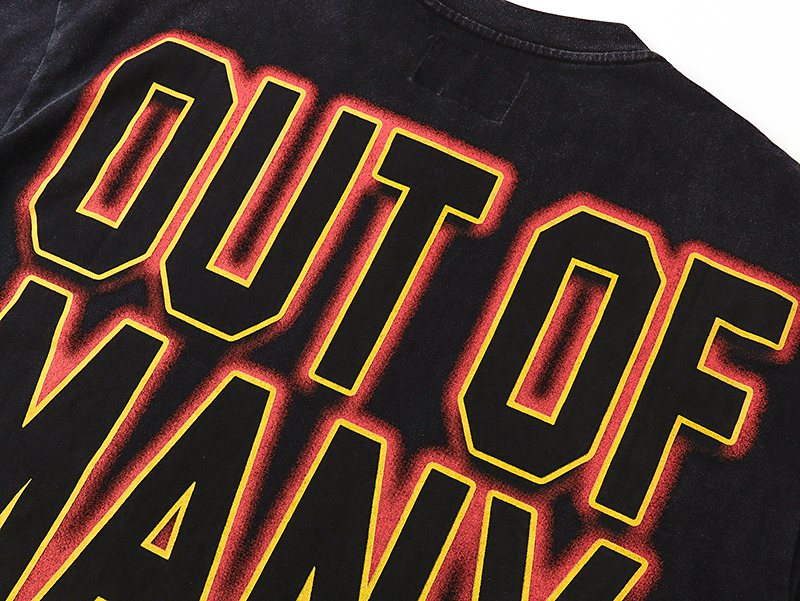 Godspeed Washed Black Racing Graphic T-Shirt — detail