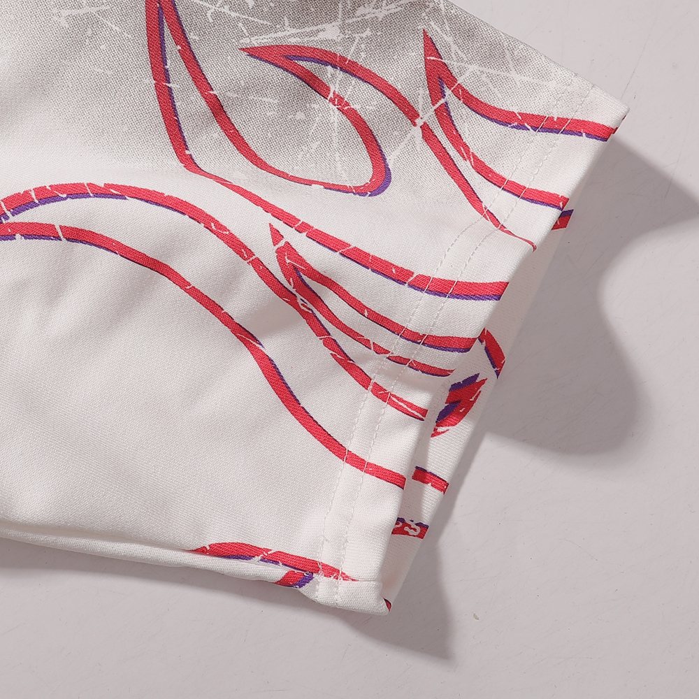 KLEEP Skull Flame Distressed Graphic T-Shirt — detail
