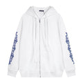 Chrome Hearts Blue Sleeve Graphic Zip Hoodie — hero