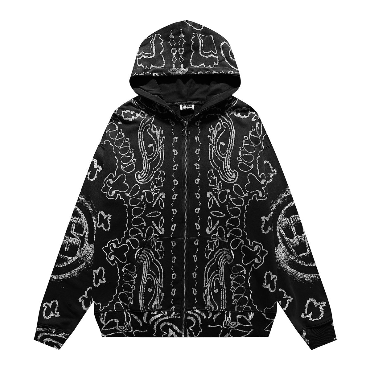 VALE USA Paisley Print Zip Hoodie — hero