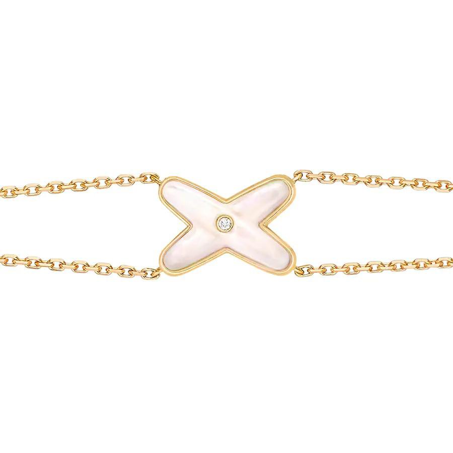 Chaumet Jeux Bracelet White MOP Gold 1 Cubic Zirconia