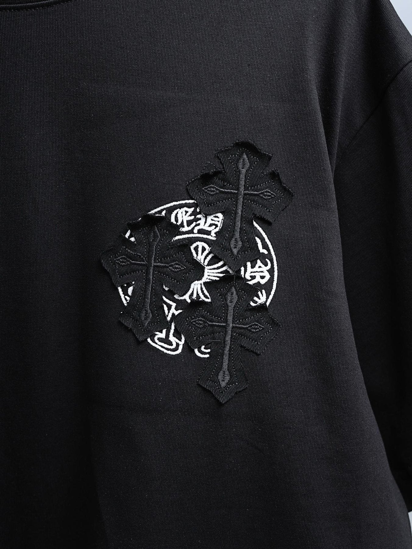 Chrome Hearts Cross Floral Graphic T-Shirt — detail