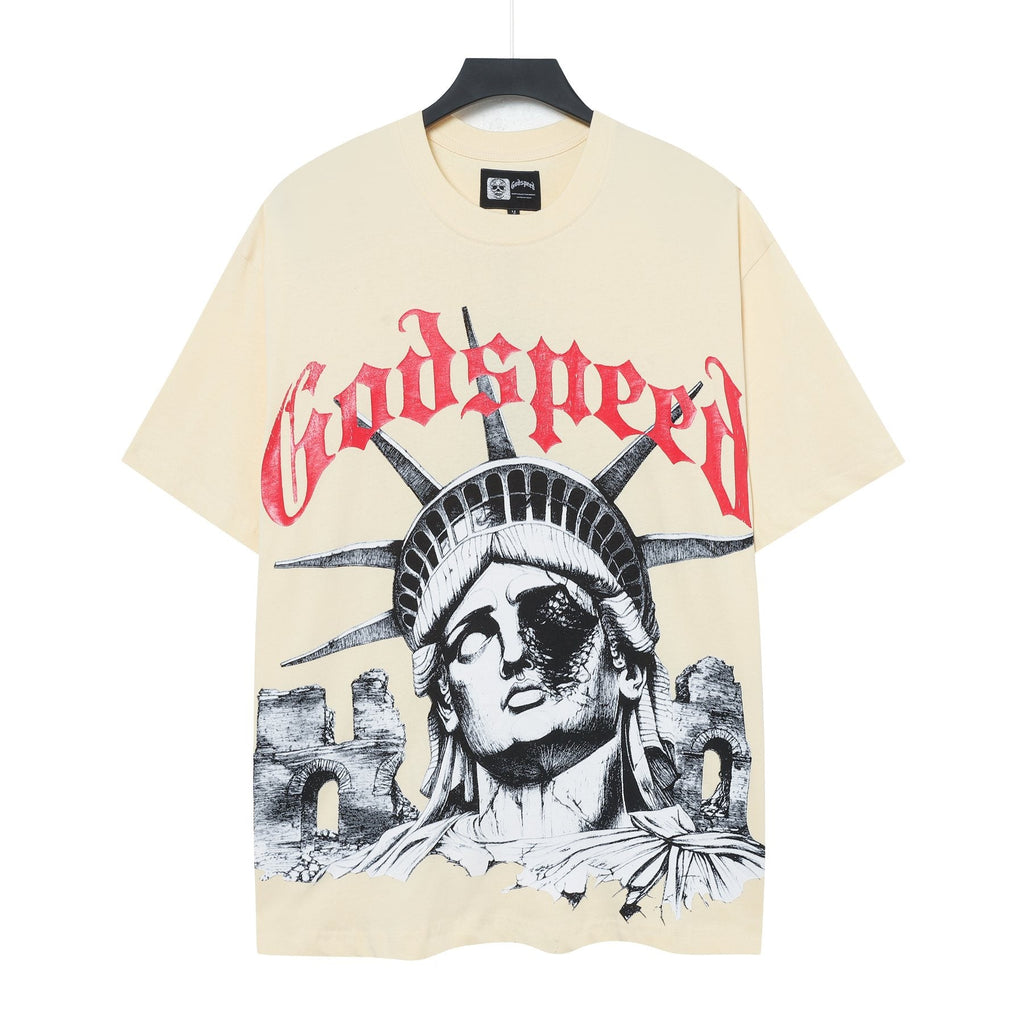 Godspeed Statue of Liberty Graphic T-Shirt — front