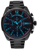 Diesel DZ4318 Mega Chief Chronograph Men's Watch - Black Dial & Black Steel Strap