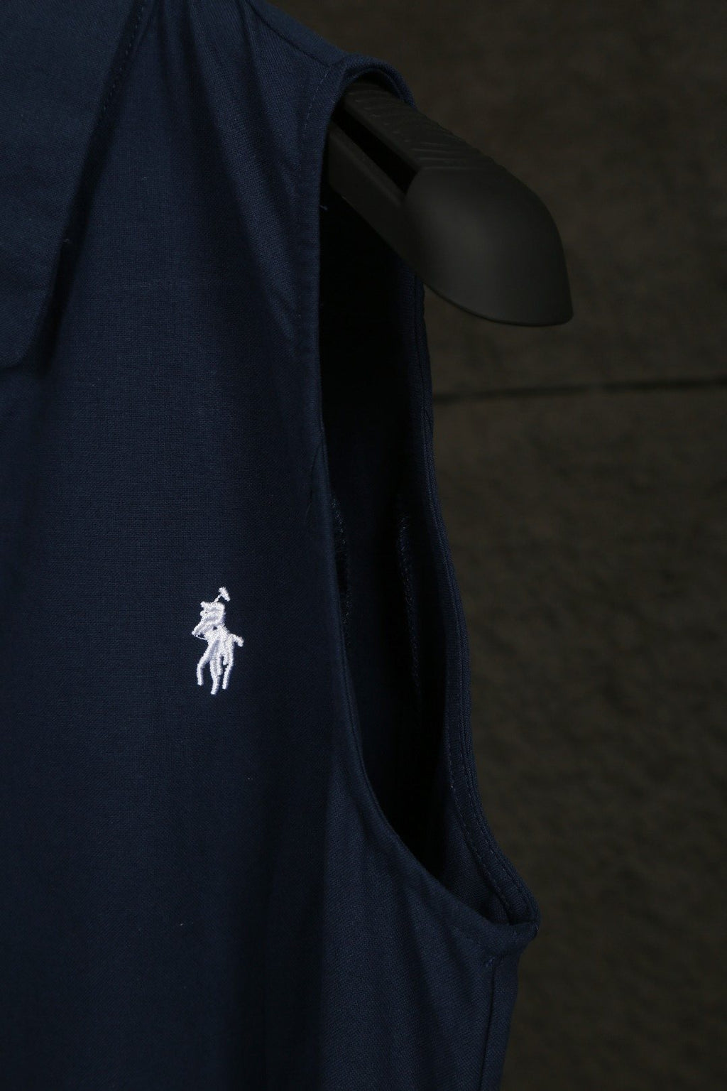 Test2-Ralph Lauren Belted Sleeveless Shirt Dress — detail